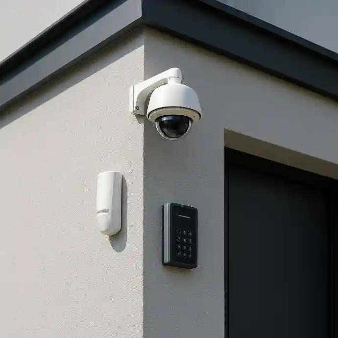 Sicherheits- und Überwachungstechnik für Wohnhäuser, Gewerbe, Industrie und Außenanlagen von Elektrotechnik Hall.